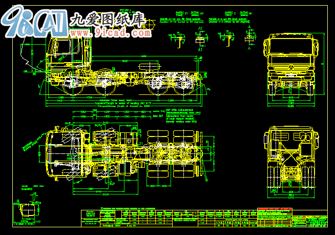 奔馳汽車外形尺寸圖.dwg